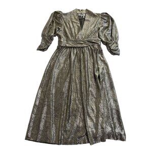 ba&sh | Dresses | Bash Roza Metallic Dress In Gold | Poshmark